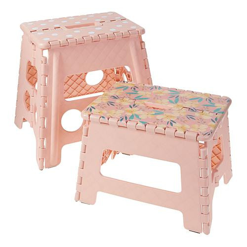 Improvements 9"" and 13"" Collapsing Step Stools - Orange | HSN