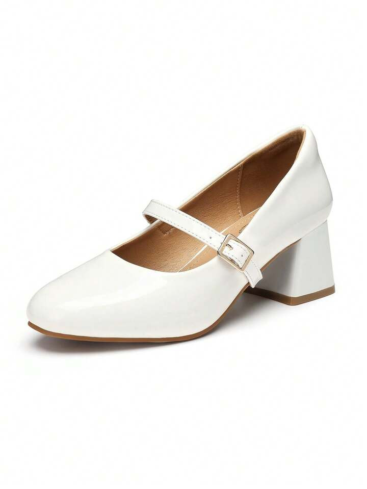 Trary Mary Jane Shoes Women, Chunky Mary Janes Heels for Women Shoes Dressy Casual, Dress Shoes f... | SHEIN