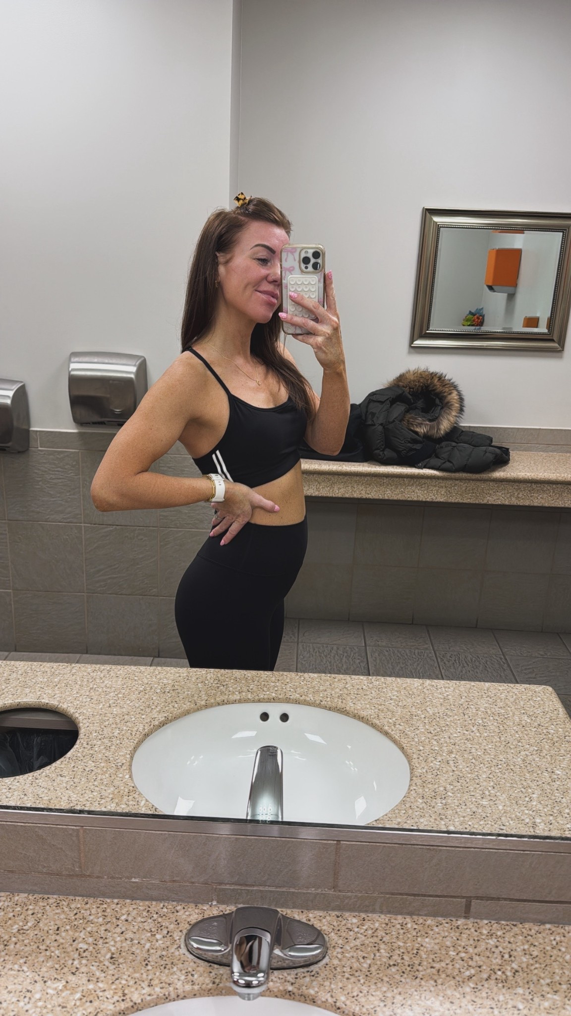 Workout outfit under $50! Leggings have a good stretch to it so I can wear in my second and third trimester! Wearing small in both 

Use my code-Amy20off for 20% off 

#LTKActive #LTKootd #LTKfitnessgoals