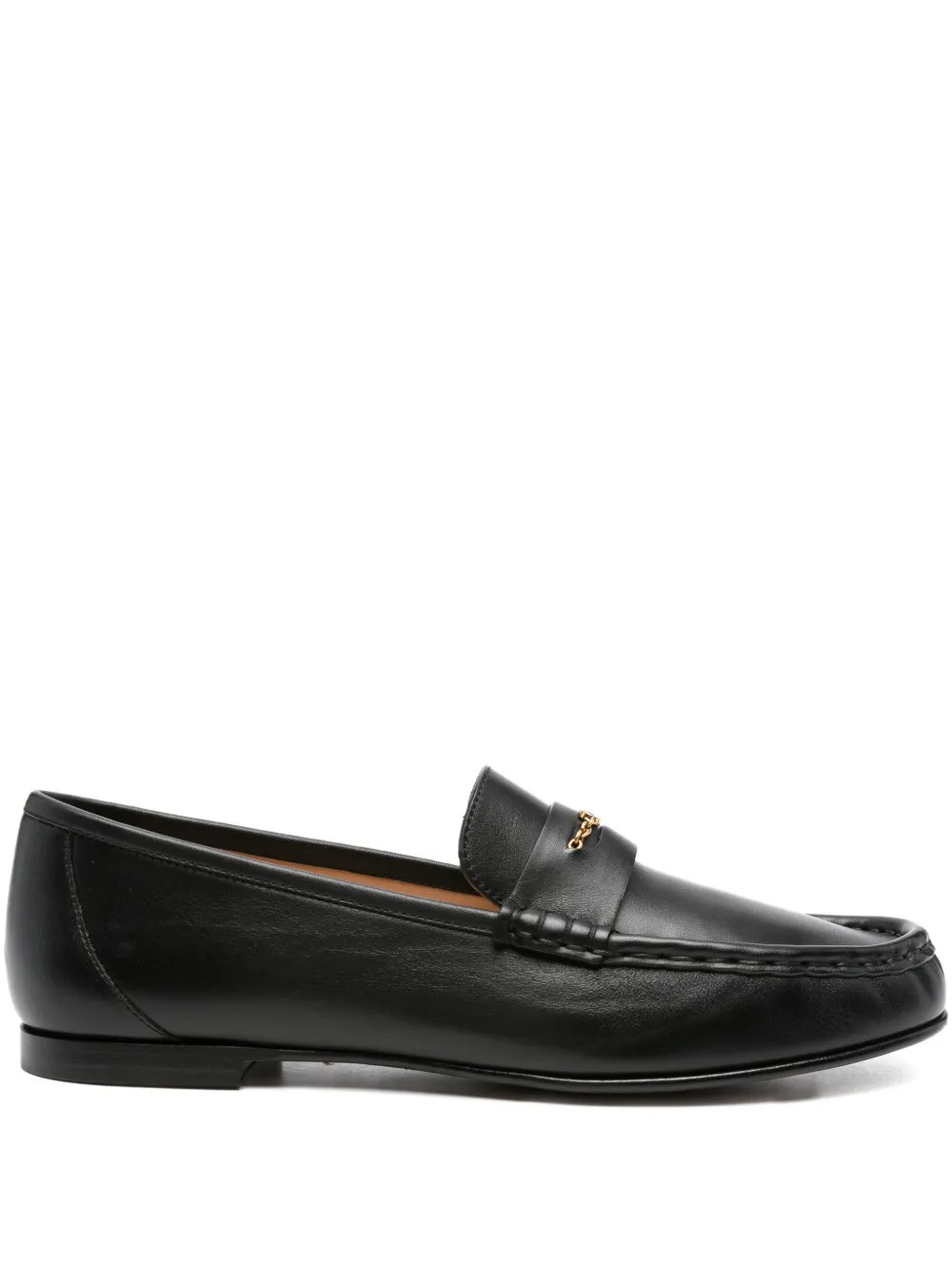 logo-plaque loafers | Farfetch Global