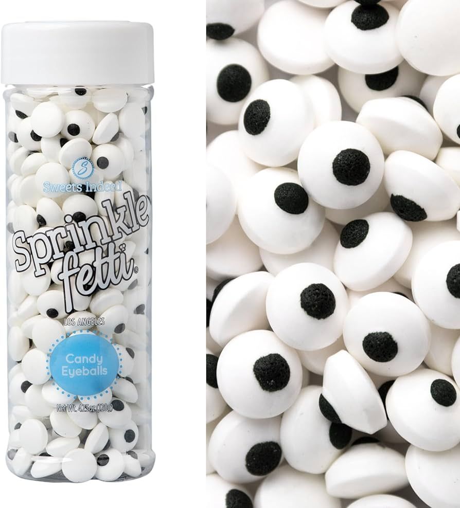 Sweets Indeed Bulk Candy Eyeballs, 250 count Edible Eyes, Halloween Sprinkles, Perfect for Cake D... | Amazon (US)