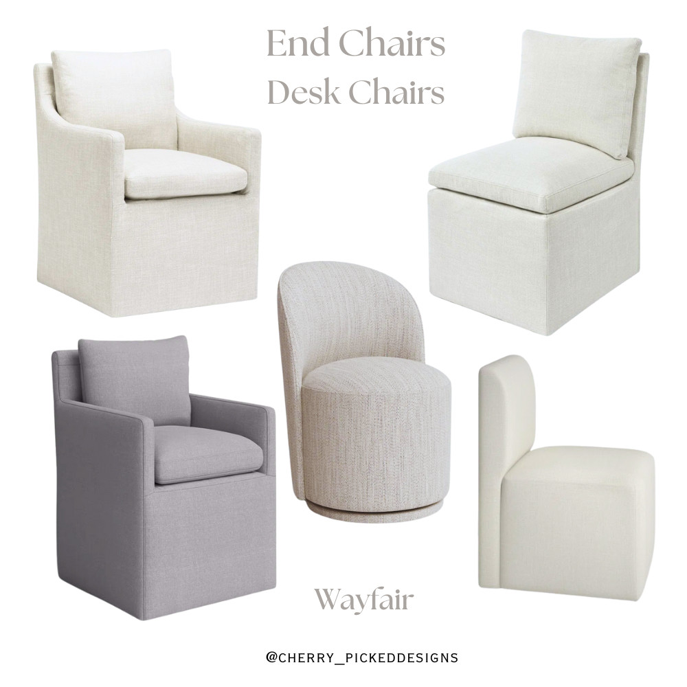 🪑 Affordable seating with style & function! 🪑 Discover our amazing collection of upholstered chairs, some even on casters for ultimate versatility! Perfect for your desk, as stylish end chairs for your dining table, or anywhere you need extra seating. Plus, SO many colors to match your decor! 

#UpholsteredChairs #AffordableSeating #DeskChair #DiningChair #ChairsOnCasters #HomeOffice #DiningRoomDecor #VersatileFurniture #ManyColors #LinkInBio #ShopTheLook #BudgetHomeDecor #Wayfair 

 #LTKHome #LTKSaleAlert #LTKWatchNow