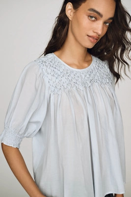 Smocked Swing Blouse | Anthropologie (US)