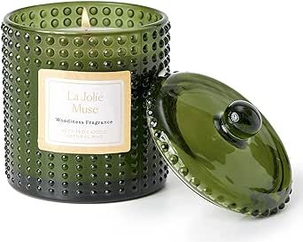 LA JOLIE MUSE Scented Candle, Holiday Candle Gift, Woodiness Fragrance, Natural Wax, 75 Hours Lon... | Amazon (US)