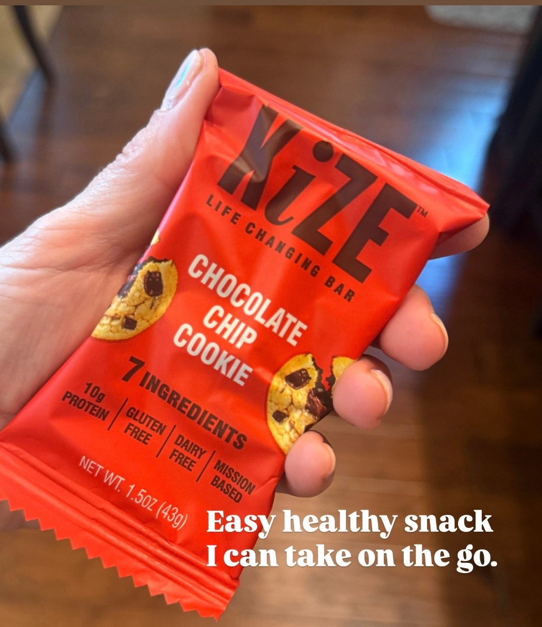 I struggle with finding healthy snacks on the go. 
I can only eat so many protein bars. 😬
This Kize bar is pretty good. I like the chocolate chip and brownie flavor. Both are better than I expected. 


#LTKmomlife #LTKfoodie #LTKOver40