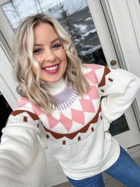 Walmart white turtleneck sweater. Size M. True to size. So thick and cozy #walmartfinds #sweater #winteroutfit #colorado outfit 

#LTKHoliday #LTKSeasonal #LTKtravel