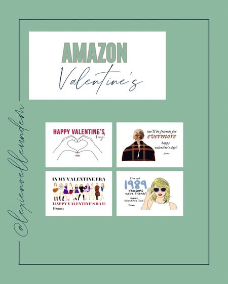 Valentine’s Day cards that every little mini Swiftie needs! 

Amazon 
Custom 
Taylor Swift 

#LTKkids #LTKSeasonal #LTKfindsunder50