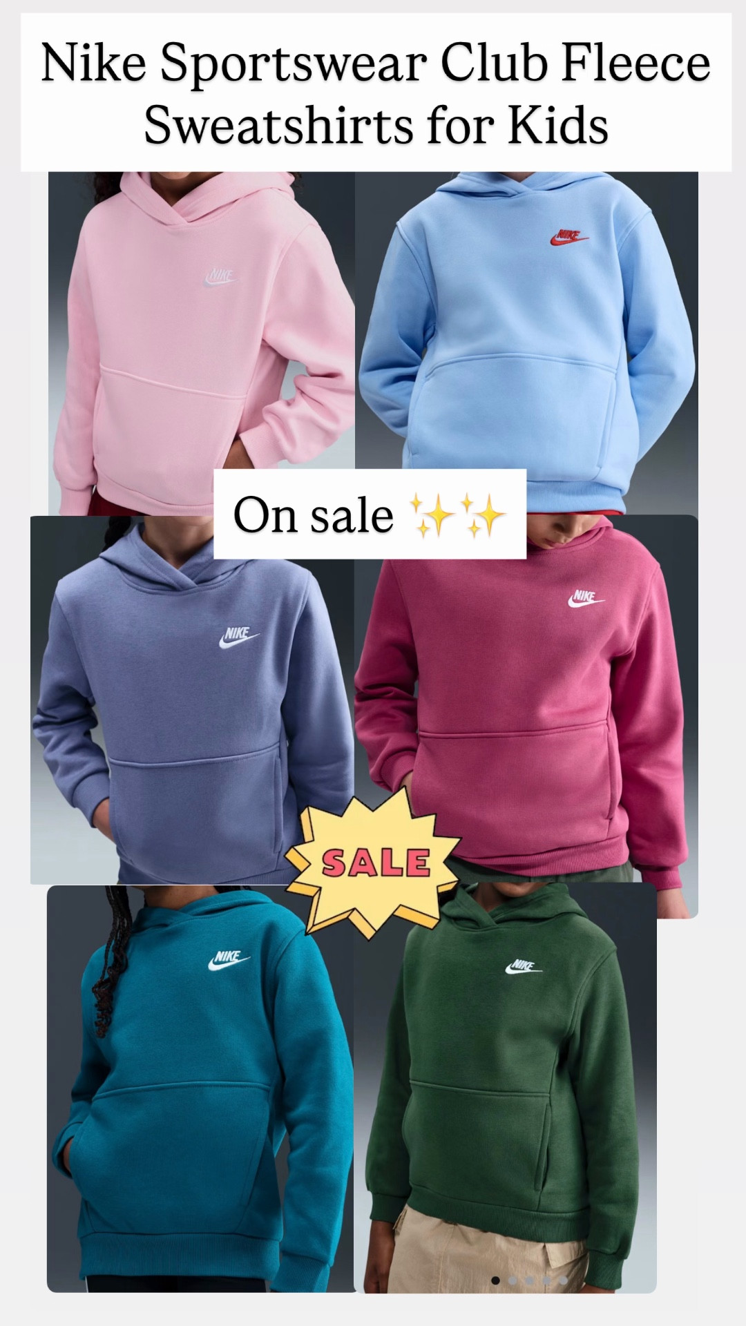 Nike sweatshirts for kids are on sale 

#LTKKids #LTKSaleAlert