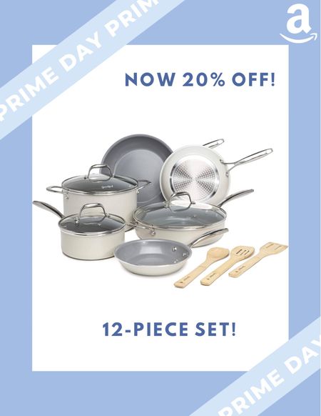 Amazon prime day deals!! Get this 12 piece nonstick ceramic cookware set for 20% off! 

#LTKhome #LTKsalealert #LTKfamily