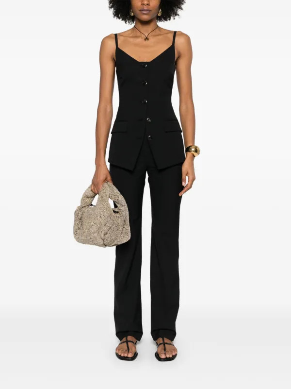 Nanushka Cinda Top | Black | FARFETCH RO | Farfetch Global