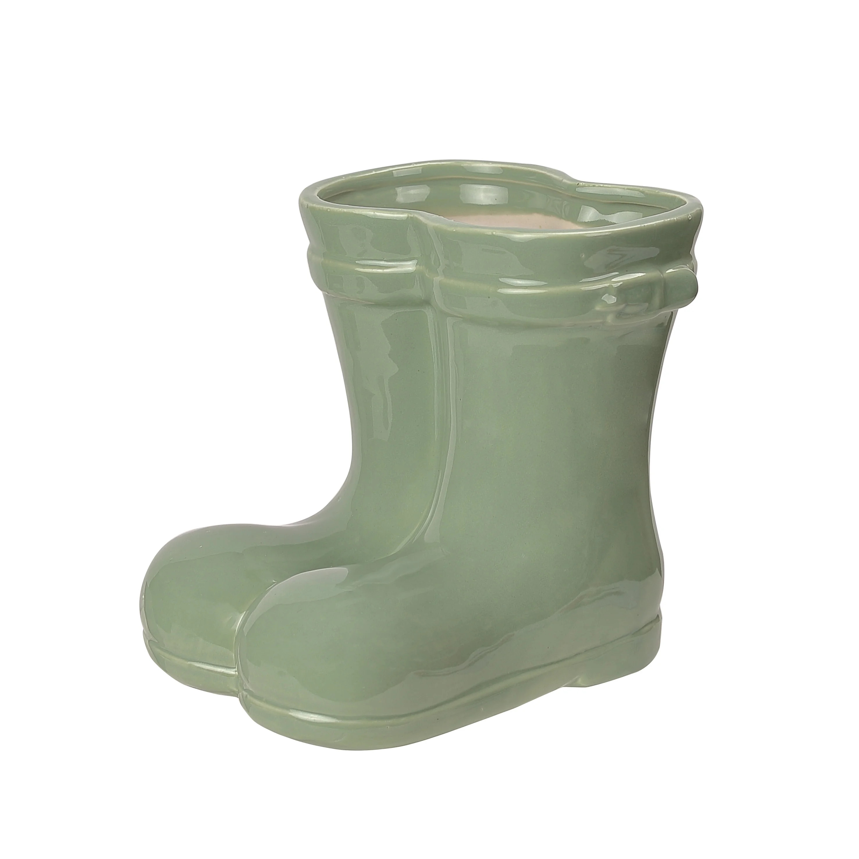 Way to Celebrate Ceramic Green Boot Pot | Walmart (US)