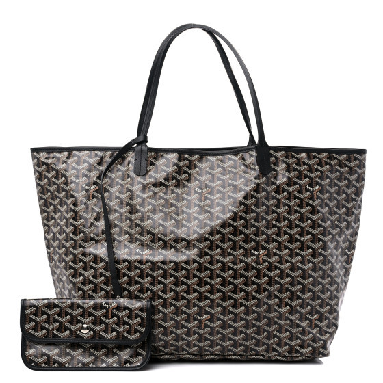GOYARD Goyardine Saint Louis GM Black | FASHIONPHILE (US)