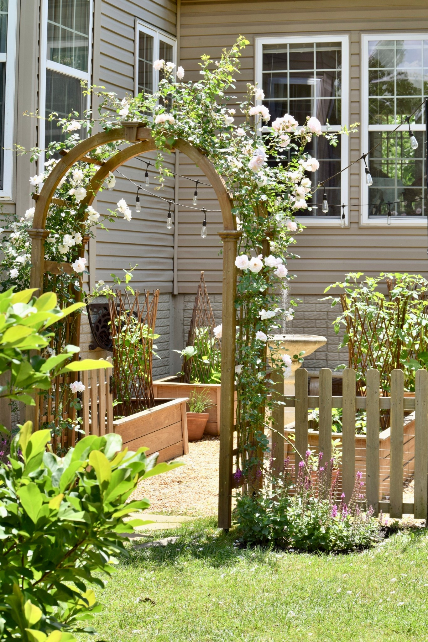 Arbor currently on sale!  
Garden decor, Rose arbor, garden arbor, climbing rose, climbing roses, Bridgerton inspired, Bridgerton decor, fence, garden fence, birdbath, fountain, birdbath fountain pump, cedar arbor, outdoor living essentials, willow trellis, garden trellis, garden bench, concrete bench, outdoor decor, cottage garden, English garden, English cottage garden, wedding arbor, wedding shower, wedding decor, outdoor wedding 

#ltkhome 

#LTKSeasonal #LTKSaleAlert #LTKWedding