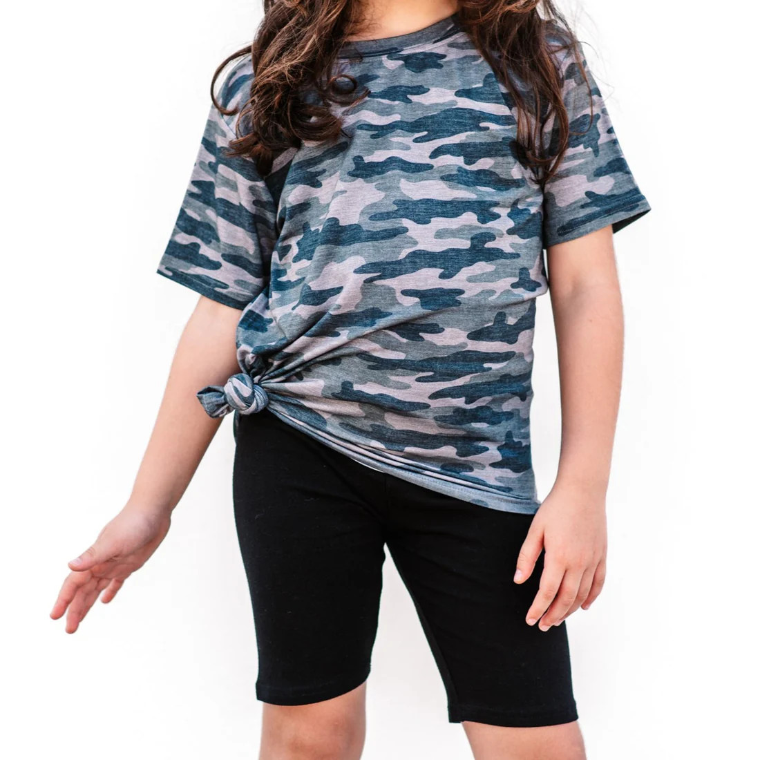 BAMBOO BASIC TEE- Chris Camo | millie + roo