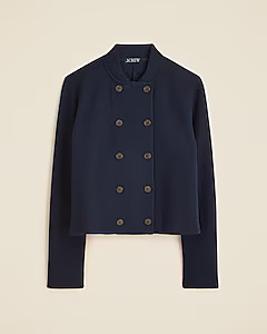 Double-breasted jacket in knit wool blend | J. Crew US