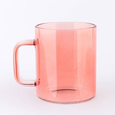 14oz Glass Mug Pink - Parker Lane | Target