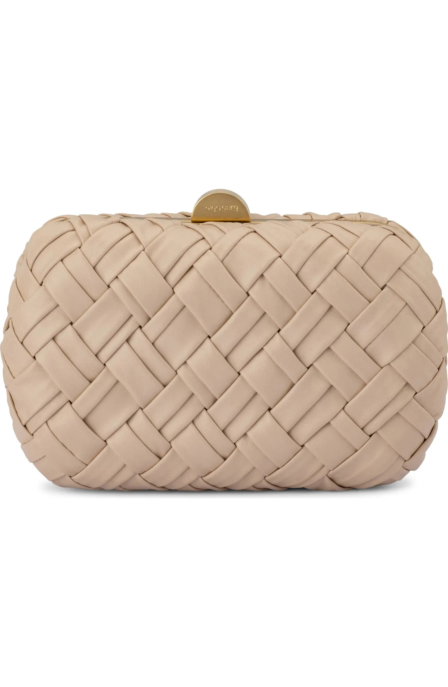 Haven Woven Faux Leather Frame Clutch | Nordstrom