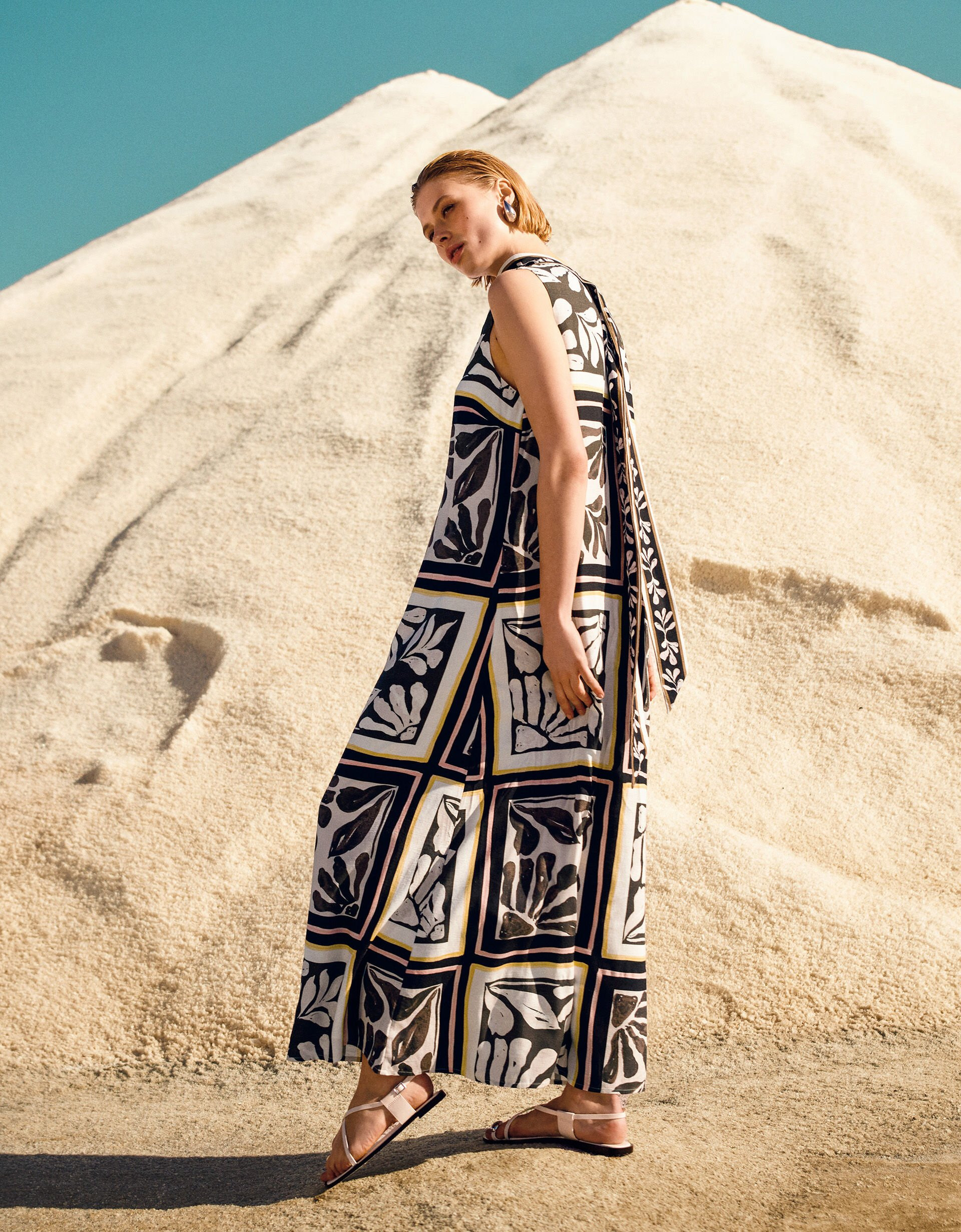 Nelinha Print Dress Black | Monsoon (UK)