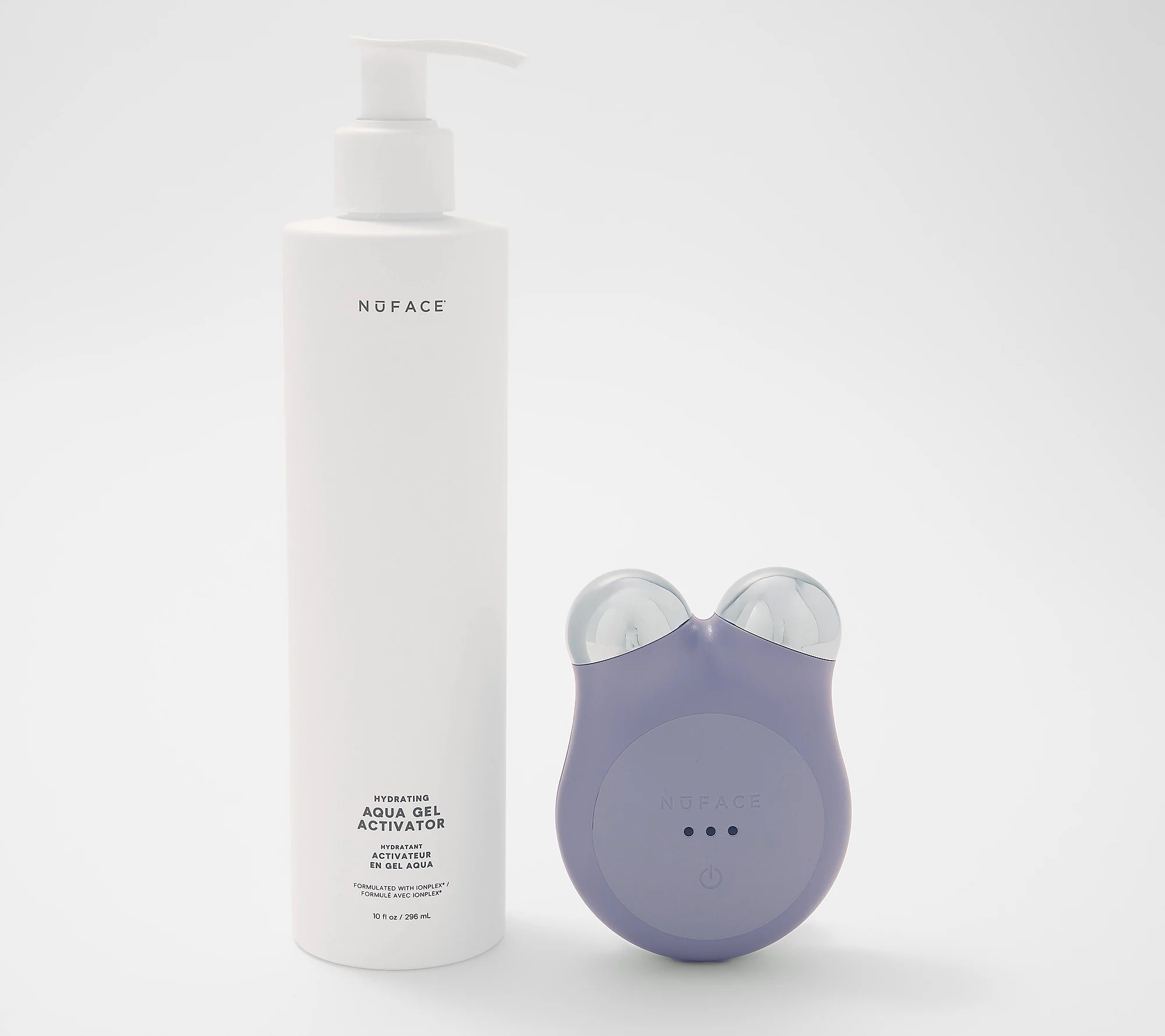 NuFACE Mini+ with 10oz Aqua Gel in Holiday Box | QVC