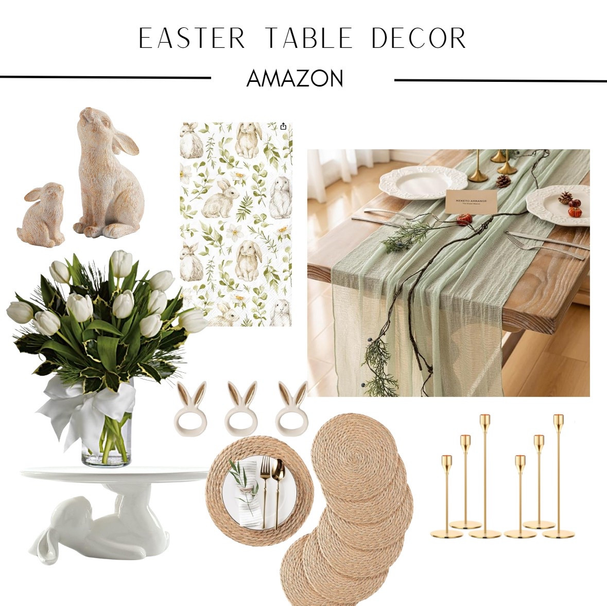 Easter Table Decor from Amazon! 

#LTKSeasonal #LTKHome #LTKSpringSale