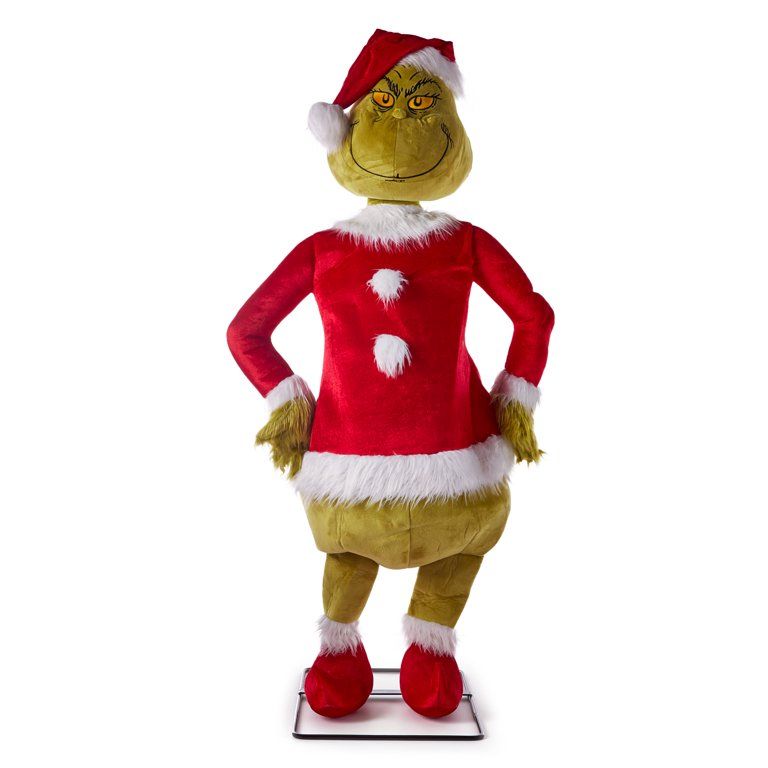 4 Foot Tall Animated Christmas Dr Seuss Mr. Grinch as Santa | Walmart (US)