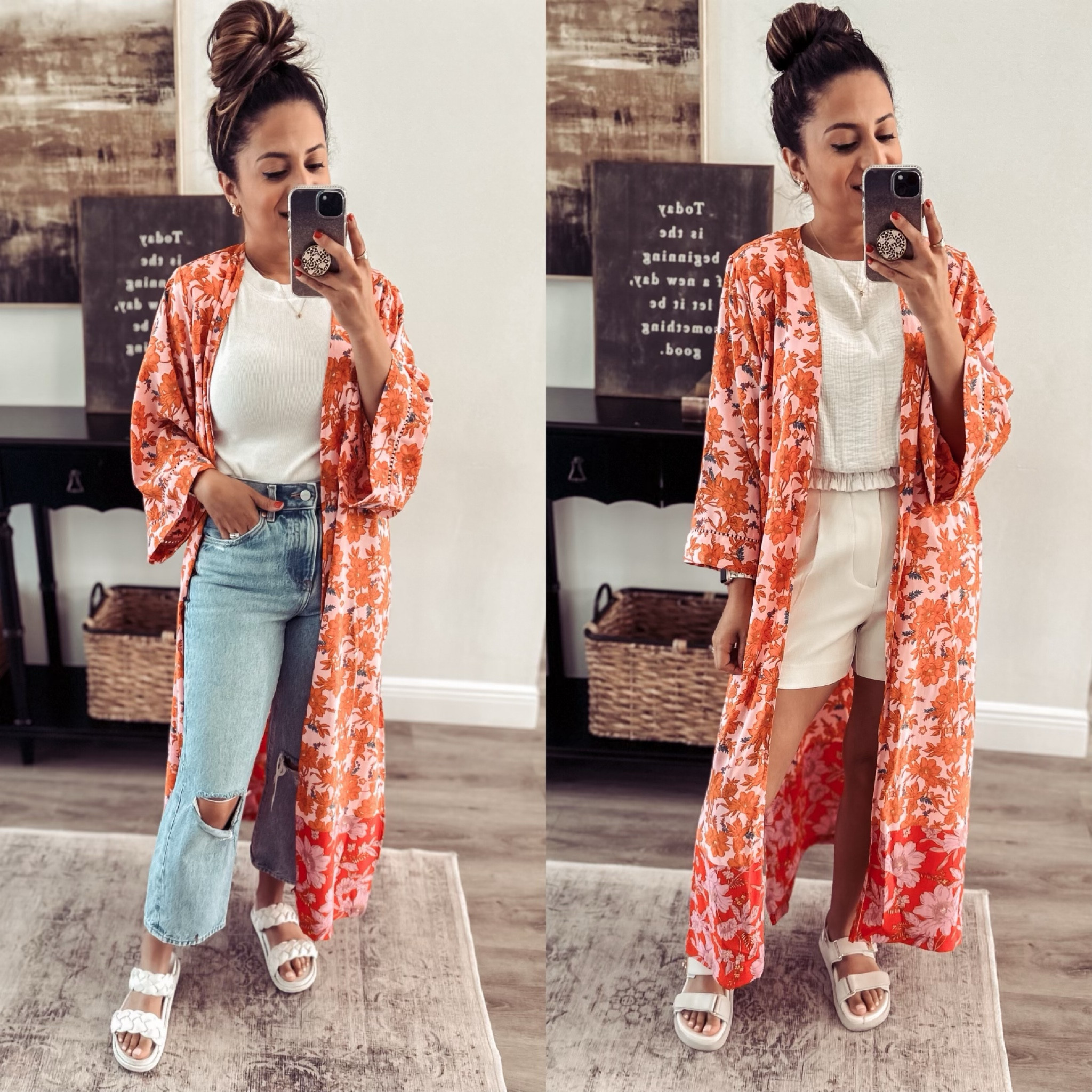 Jessica Simpson Kimono styled 2 ways for spring/summer. Wearing a small. 

Spring Outfit
Summer Outfit 
Target finds
Walmart Finds 


#LTKfindsunder50 #LTKover40 #LTKstyletip