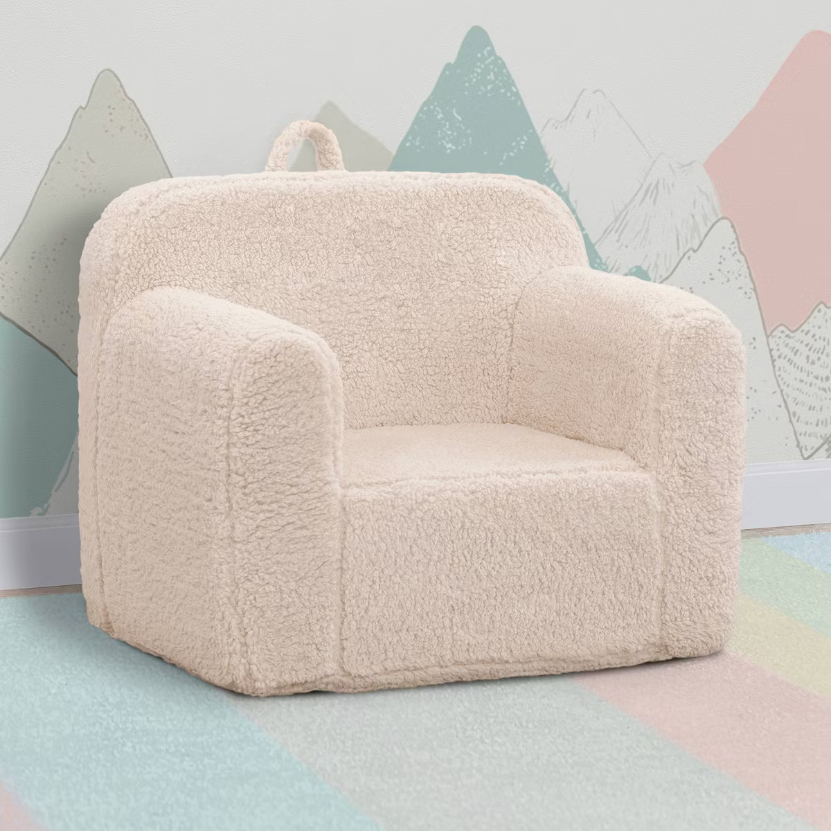 Delta Children Kids' Cozee Faux Shearling Chair - 18 Months and Up | Target