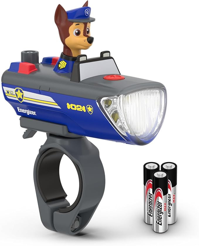 Energizer PAW Patrol Chase Bike Light, Ideal for Kid's Bikes and Scooters, PAW Patrol Toy Flashli... | Amazon (US)