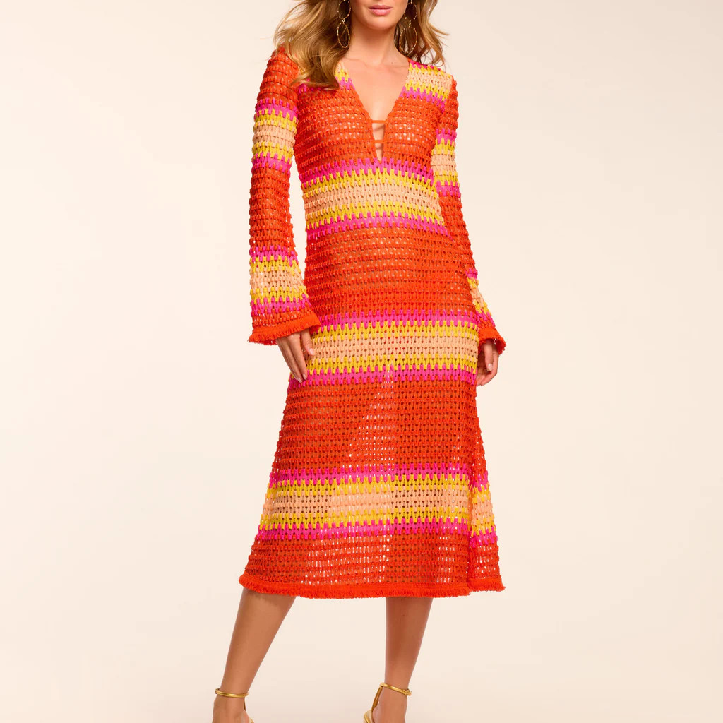 Hannah Crochet Coverup Midi Dress | Ramy Brook