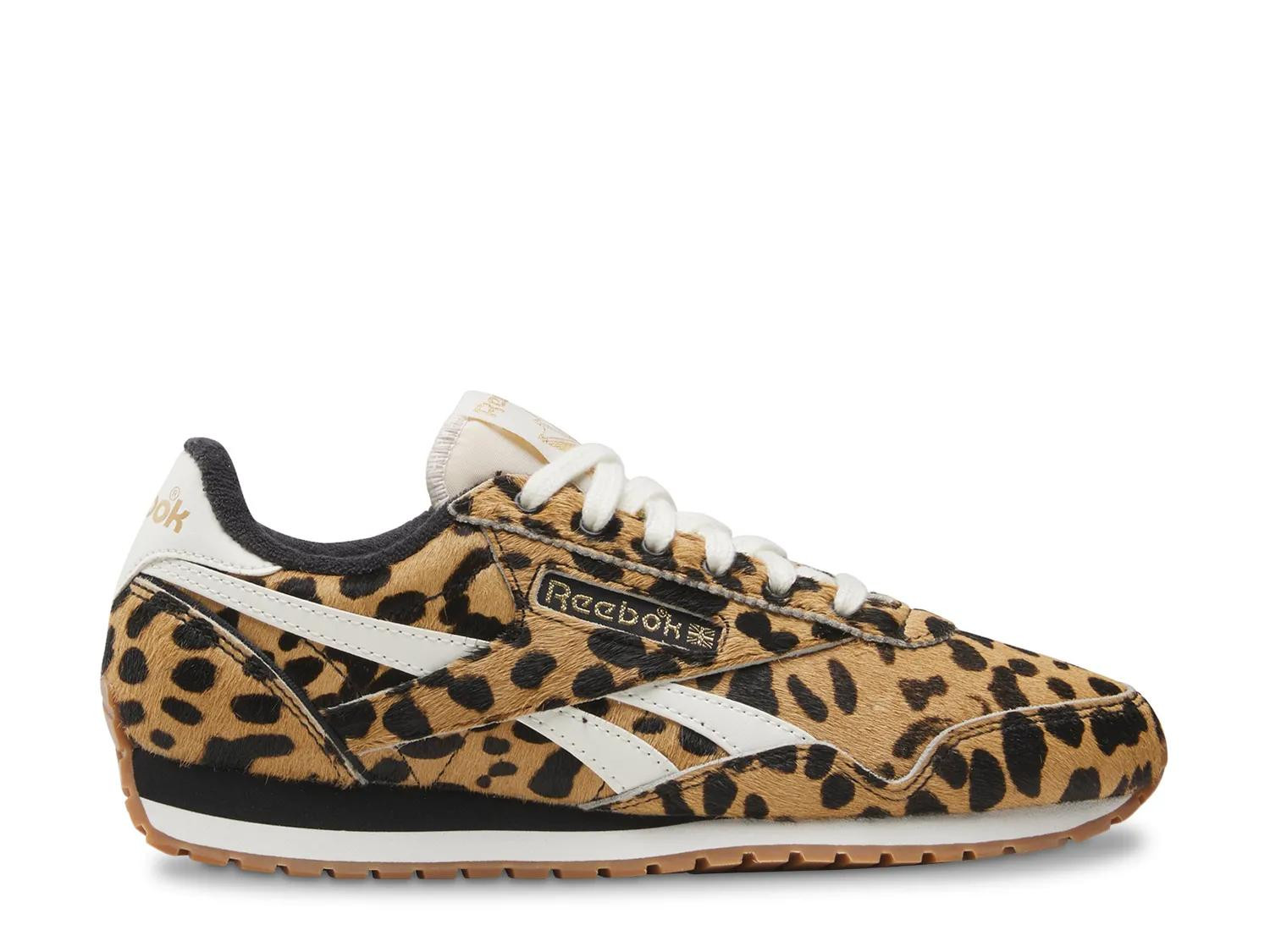 Reebok Classic AZ Animal Sneaker | Women's | Tan/Black Cheetah Print Calf Hair | Size 8 | Sneakers | DSW