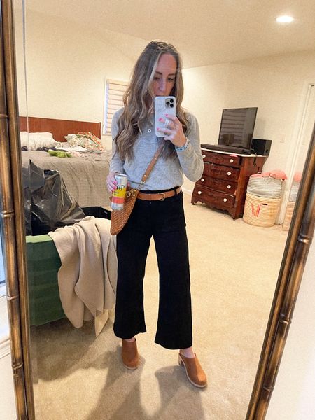 Casual date night outfit | Anthropologie Colette pants + Clare V crossbody 

#LTKstyletip #LTKSeasonal #LTKSpringSale