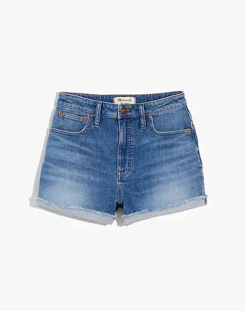 Curvy High-Rise Denim Shorts in Lavista Wash | Madewell