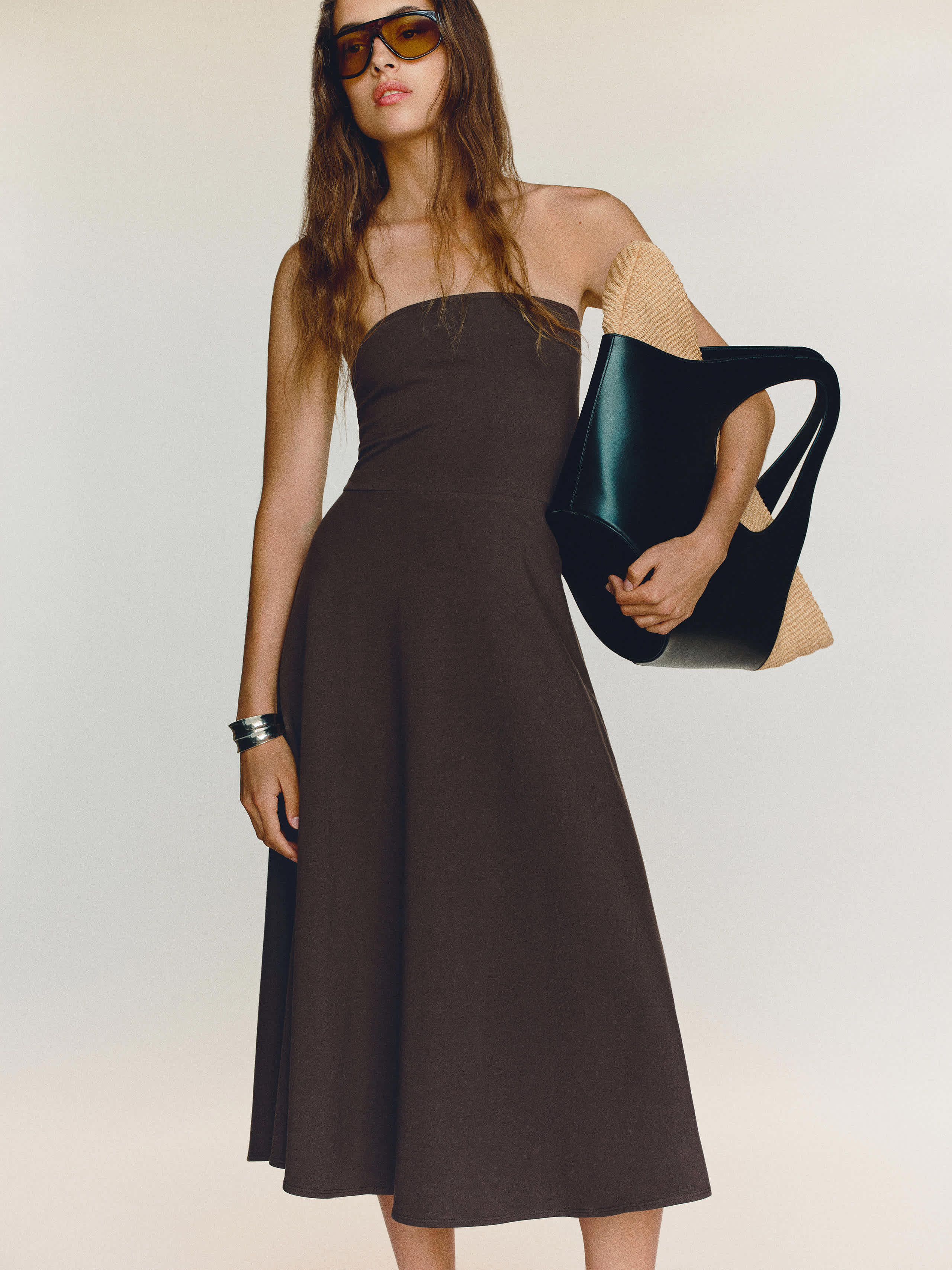 Reformation Lora Knit Dress Brown Medium | Reformation (Global)
