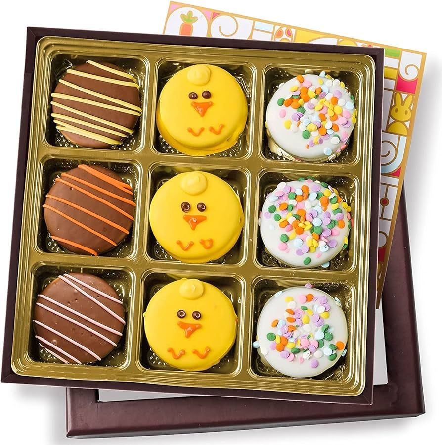 Easter Gift Cookies | Gourmet Chocolate Dipped Fudge Cookies Gift Basket | Easter Holiday Chocola... | Amazon (US)