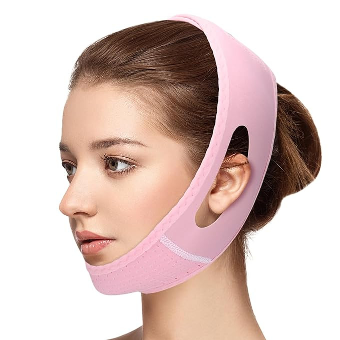 Reusable V-Line Mask, Chin Strap For Sleeping【Lifting Effect】【Adjustable】【Easy To Use... | Amazon (US)