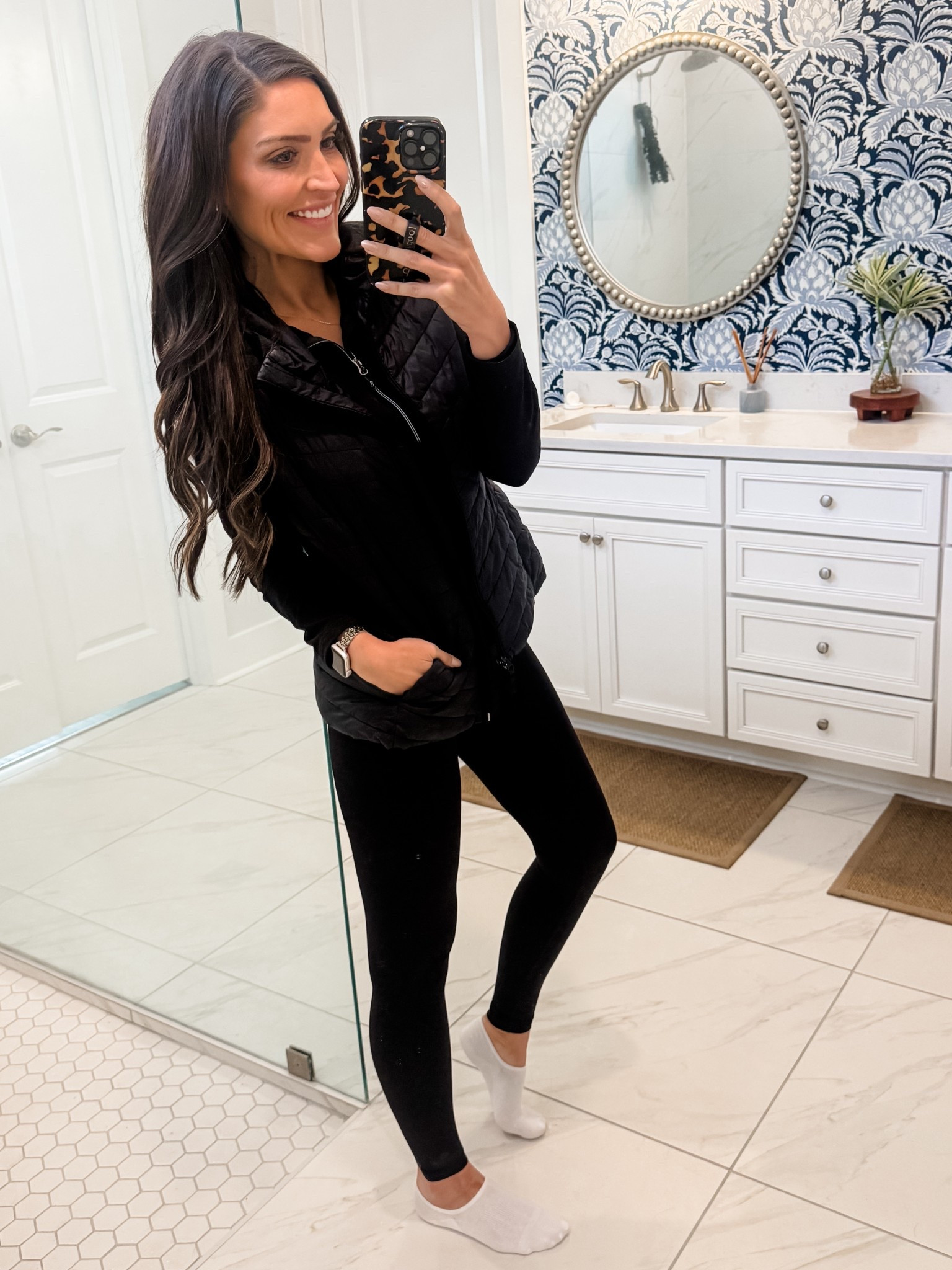 Top: Small
Vest: Small
Bottom: X-Small

#LTKFindsUnder100 #LTKStyleTip #LTKFindsUnder50