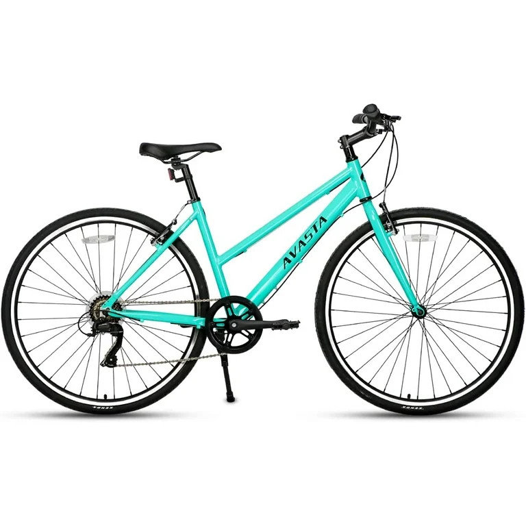 AVASTA Road Hybrid Bike for Women,Lightweight 700c Aluminum Alloy Frame, 7-Speed Drivetrain, Mint... | Walmart (US)