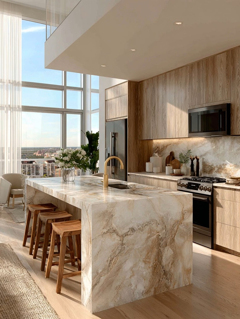 One simple upgrade can completely change the look of your kitchen.

The gold faucet.

That's it.

No renovation. No new cabinets. No major construction.

Just one elegant detail that instantly adds warmth, sophistication, and a designer-inspired feel.

At Elegant & Driven, we love decorating with elements that work hard without demanding attention, and a gold faucet does exactly that.

It pairs beautifully with marble, granite, quartz, natural wood, painted cabinetry, and virtually every color palette. Whether your kitchen leans modern, traditional, farmhouse, minimalist, or luxury-inspired, gold brings a softness and warmth that other finishes often can't achieve.

Notice how this faucet quietly ties together the marble island, the natural wood cabinetry, and the light-filled space. It becomes the finishing touch that makes everything feel intentional.

And when paired with warm wood tones and natural stone, the combination feels timeless rather than trendy.

✨ Adds warmth without adding clutter
✨ Creates an instant sense of luxury
✨ Works with almost every kitchen style
✨ A simple upgrade with a big visual impact

Sometimes the smallest details make the biggest difference.

And a beautiful gold faucet is one of them.

#HomeDecor #ElegantAndDriven #GoldFaucet #KitchenDesign #KitchenInspiration 

 #LTKHome