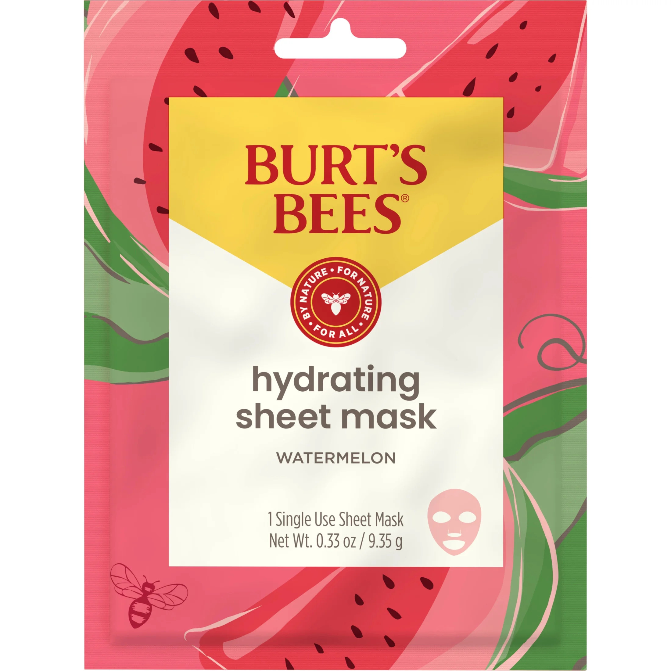 Burt's Bees Hydrating Sheet Mask With Watermelon, 1 Count - Walmart.com | Walmart (US)