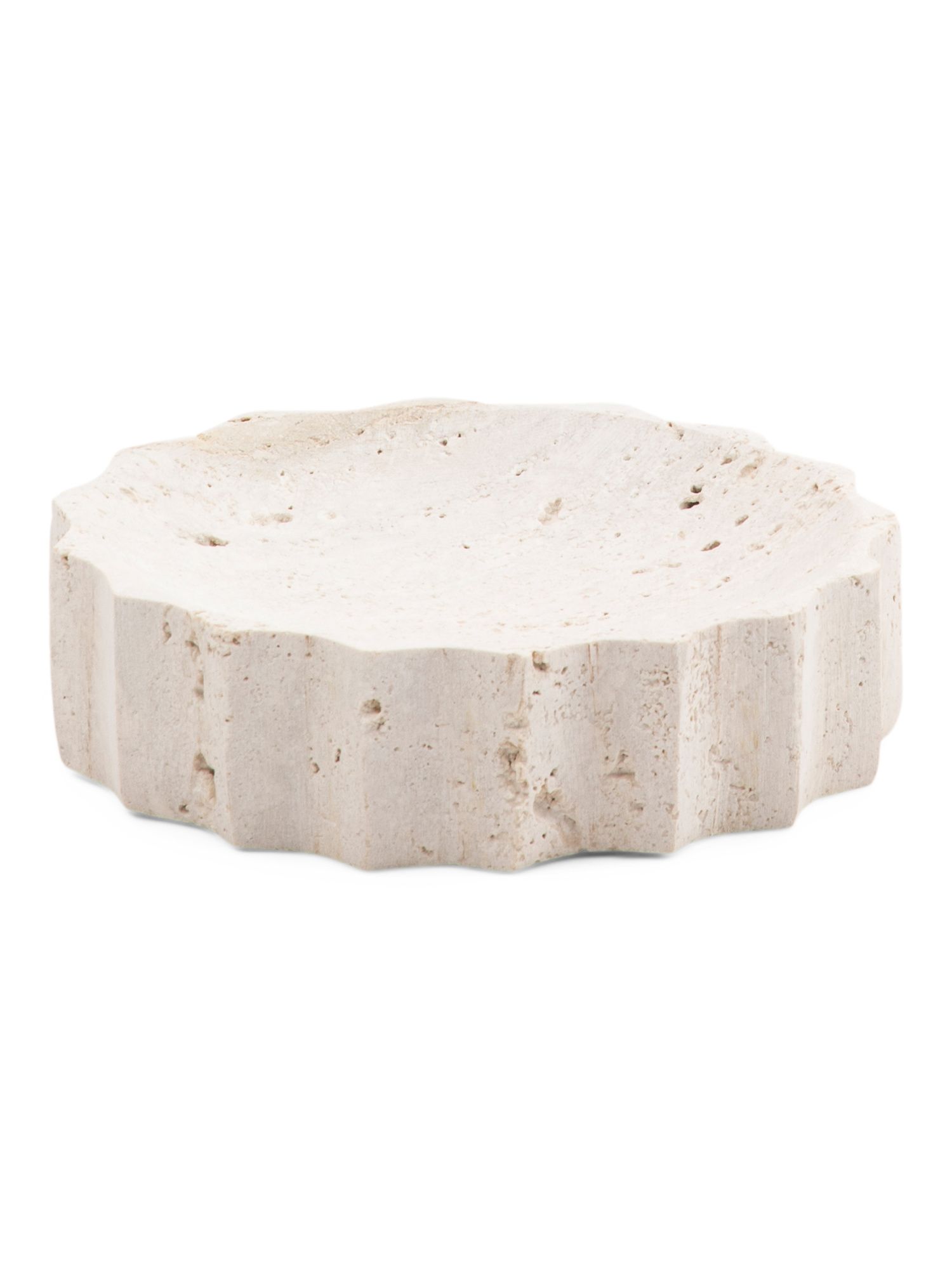 Fluted Travertine Soap Dish | Home Essentials | Marshalls | Marshalls