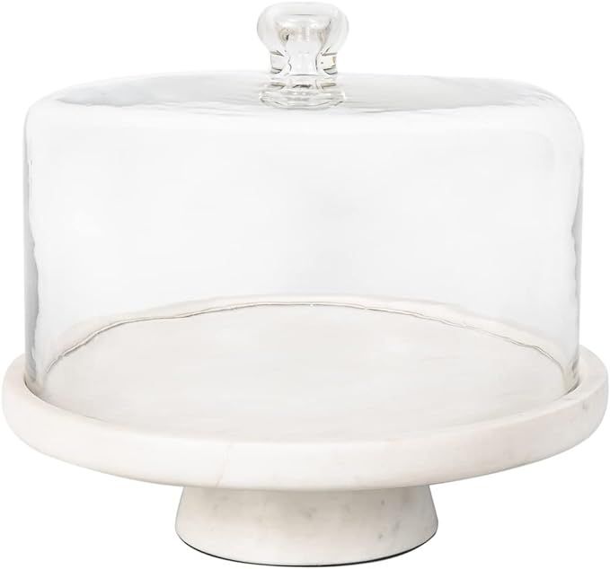 Godinger Cake Stand, Marble Footed Cake Plate with Dome, 12 Inches | Amazon (US)