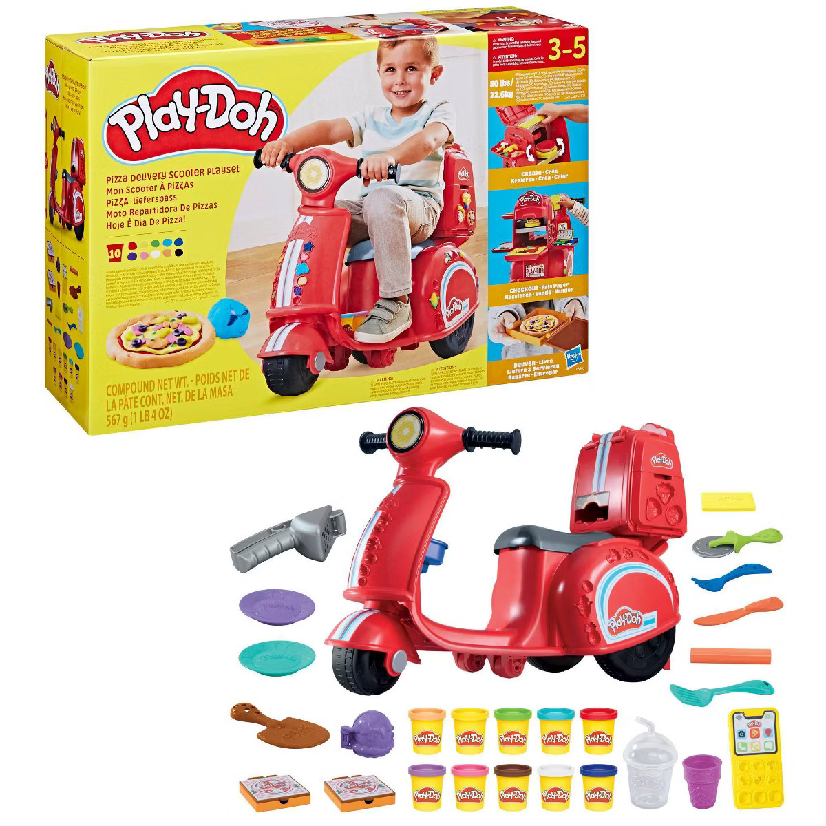 Play-Doh Pizza Delivery Scooter Playset | Target