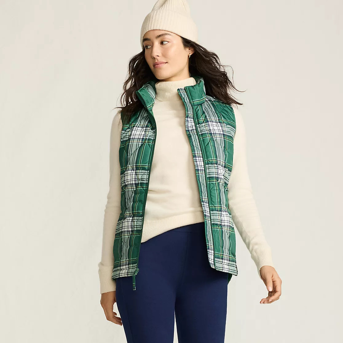 Women's Print FeatherFree Quilted Insulated Vest | Lands' End (US)