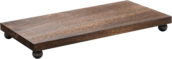 Wood Pedestal Stand Riser Decor,Classic,Dark Brown,16 X 8 Inch | Amazon (US)