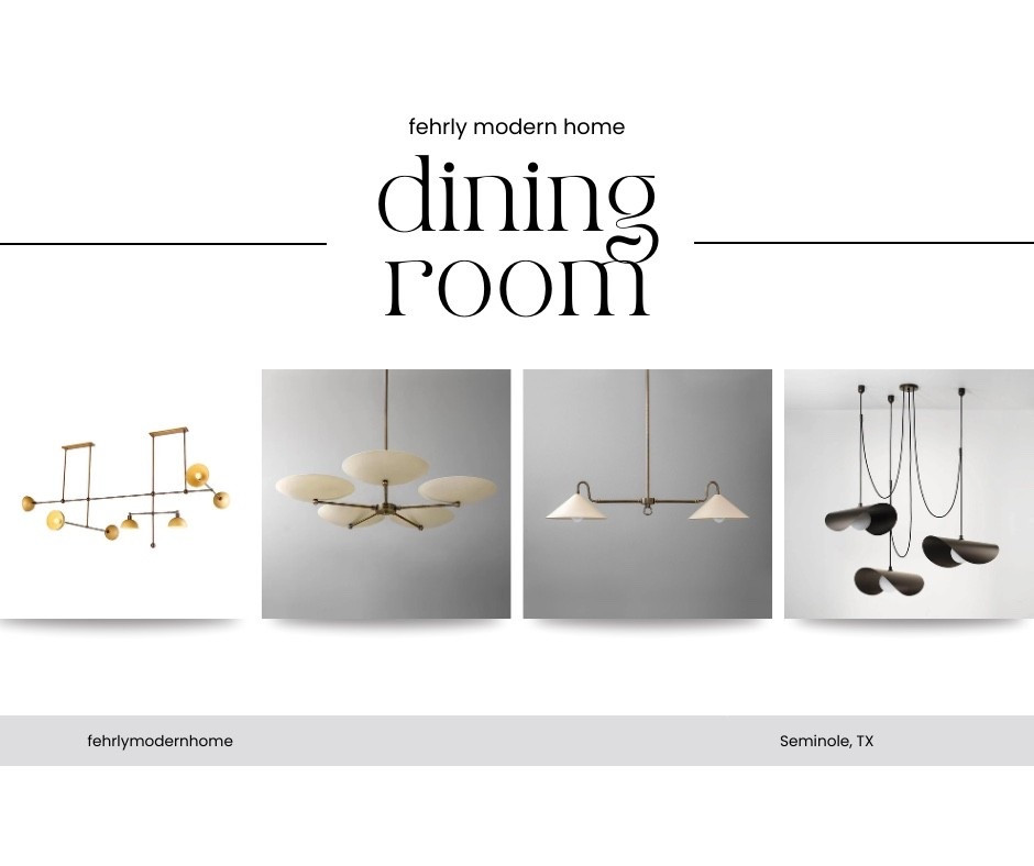 Dining room chandeliers or light fixtures! 

#LTKHome