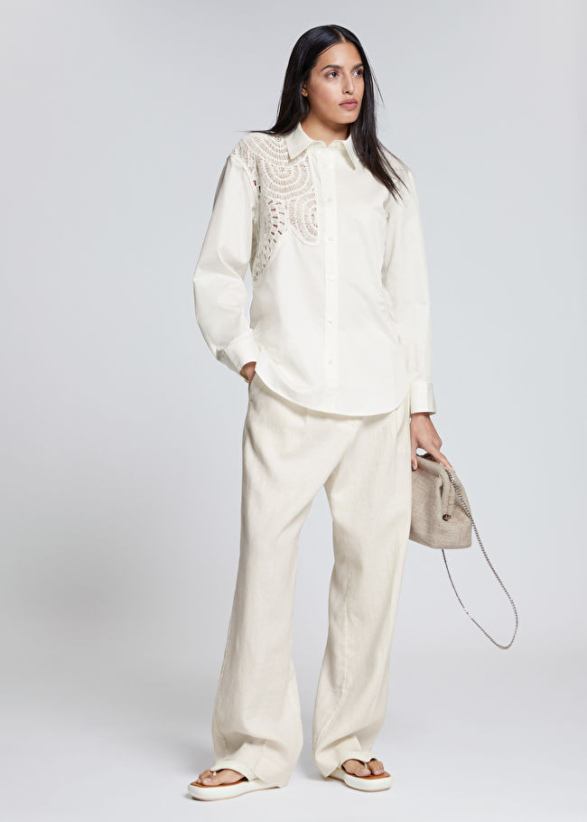 Chemise oversize crochetée | & Other Stories US