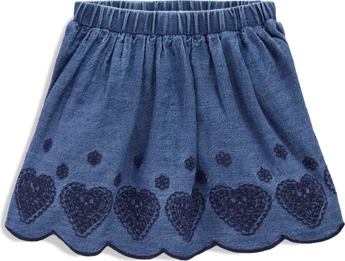 Kids' Embroidered Chambray Skirt | Nordstrom