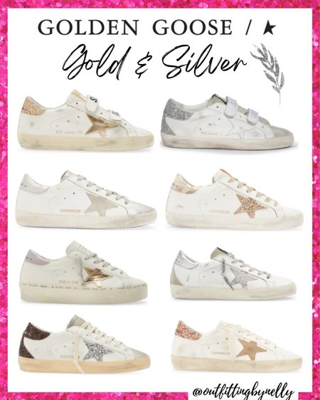 Gold & silver golden goose sneakers! 👏 ♥️

Super star low top sneaker
Superstar distressed sneakers
Super star center stage low top sneakers
Exclusive golden goose super star glitter
Super star private edition sneaker

#sneakers #goodengoose #farfetch #casualoutfit #goldengoosesneakers #nordstrom #comfy #shoes #neimanmarcus #comfysneakers #cettire #designershoes 

Stylish sneakers 
Comfy sneakers
top reviewed 
trendy sneakers 
best sellers 
popular sneakers 
Trendy sneakers
Nordstrom activewear 
Nordstrom shoes 
Farfetch shoes
Cettire golden goose
activewear outfits 
comfy fashion 
golden goose sneakers 
Golden goose sneakers on sale
Golden goose slip on sneakers
Sabot sneakers
Midstar sneaker
athletic clothing 
new trends 
Spring fashion 2022 
Spring trends
Nike sneakers 
white sneakers 
activewear
 sneakers guide
comfy shoes
winter trends
comfy sneakers 
comfy casual
Made in italy
Special edition golden goose sneakers 
Stylish sneakers 
Farfetch designer
Farfetch shoes
Golden goose sneakers
Naiman marcus designer shoes
Designer shoes
Cettire shoes
Nordstrom shoes
Gold sneakers
Silver sneakers 

#LTKshoecrush #LTKGiftGuide #LTKFind
