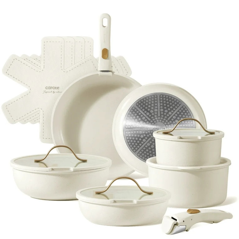 CAROTE Juego de Ollas y Sartenes de 17 Piezas, Juego de Utensilios de Cocina Antiadherentes con M... | Walmart (US)