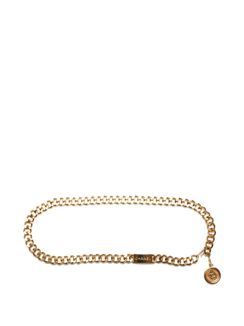 CHANEL Pre-Owned 1980-1990s coin-motif chain belt - Gold | Farfetch Global